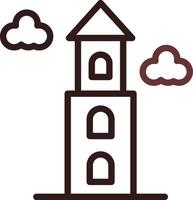 Tower Creative Icon Design vector