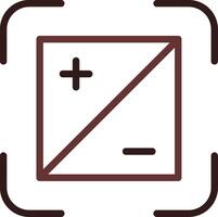 Line Two Color Design vector