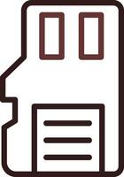 Line Two Color Design vector