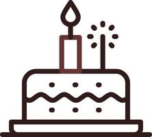 Birthday Cake Creative Icon Design vector