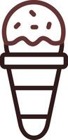 Ice Cream Cone Creative Icon Design vector