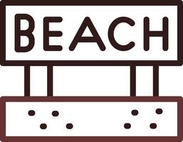 Beach Creative Icon Design vector