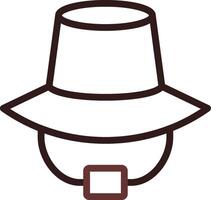 diseño de icono creativo de sombrero vector