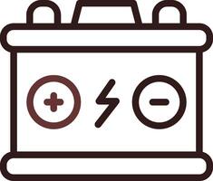 Car Battery Creative Icon Design vector