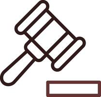 Gavel Creative Icon Design vector