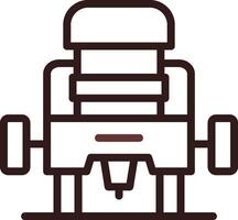 Router Machine Creative Icon Design vector