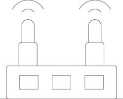 Wifi Router Creative Icon Design vector