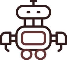 diseño de icono creativo robot vector