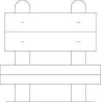 Bench Creative Icon Design vector