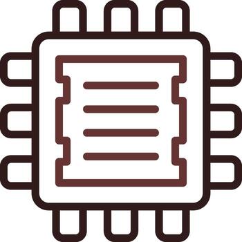 diseño de icono creativo del procesador vector
