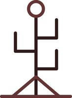 Clothes Stand Creative Icon Design vector