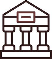 Greek Temple Creative Icon Design vector