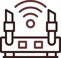 Wifi Router Creative Icon Design vector