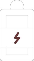 Charging Battery Creative Icon Design vector