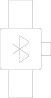Bluetooth Creative Icon Design vector