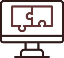 Puzzle Creative Icon Design vector