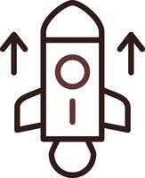 Rocket Creative Icon Design vector