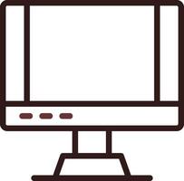 monitorear el diseño de iconos creativos vector