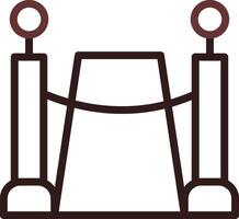 Red Carpet Creative Icon Design vector