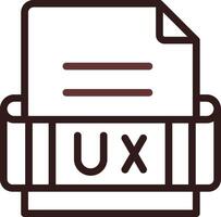 Ux Format Creative Icon Design vector