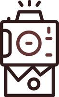 Instant Camera Creative Icon Design vector