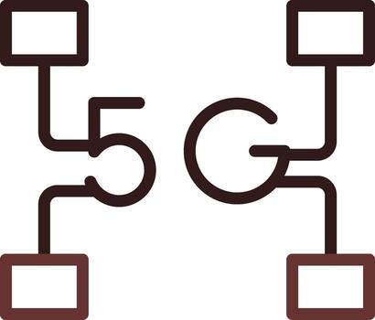 diseño de icono creativo de red vector