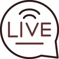 Live Chat Creative Icon Design vector