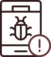 Bug Creative Icon Design vector