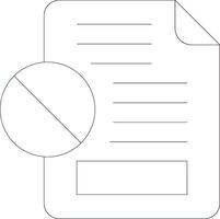 Cancelled Creative Icon Design vector