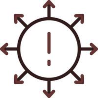 Diversification Creative Icon Design vector