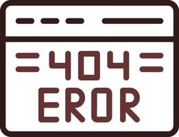 Diseño de icono creativo de error 404 vector