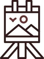 Canvas Creative Icon Design vector