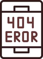 diseño de icono creativo de error vector