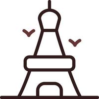 diseño de icono creativo de la torre eiffel vector