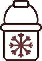 Frozen Bait Creative Icon Design vector