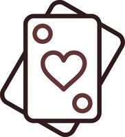 Playing Cards Creative Icon Design vector