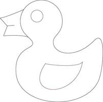 Rubber Duck Creative Icon Design vector