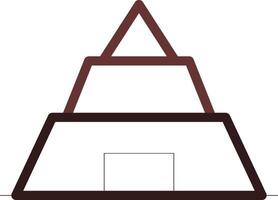 Pyramid Creative Icon Design vector