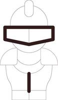 Line Two Color Design vector