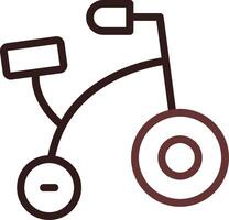 Bike Toy Creative Icon Design vector