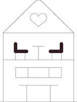 Dolls House Creative Icon Design vector