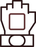 Fingerless Gloves Creative Icon Design vector