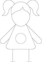 Line Two Color Design vector