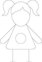 Doll Creative Icon Design vector