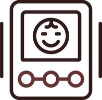 Baby Monitor Creative Icon Design vector