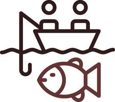 Big Game Fishing Creative Icon Design vector