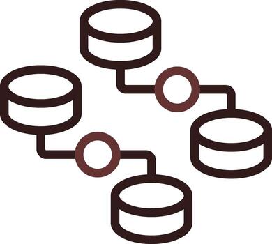 desestructurado datos creativo icono diseño vector