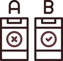 AB Testing Creative Icon Design vector