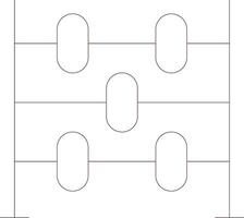 Line Two Color Design vector