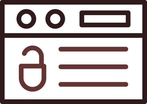 abierto fuente creativo icono diseño vector